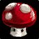 Champignon gorgé d'essence