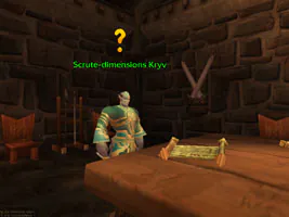Scrute-dimensions Kryv dans le donjon du Bastion de l'Honneur