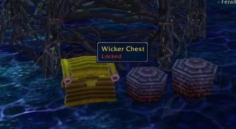 Coffre en osier verrouillé (Wicker Chest) des Marécages de Zangar